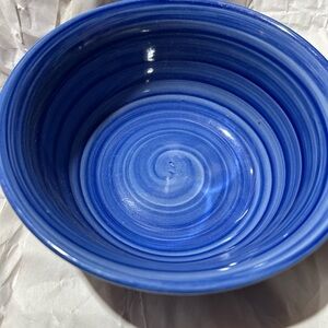2 Vibrant Blue Ceramic Bowl replacements